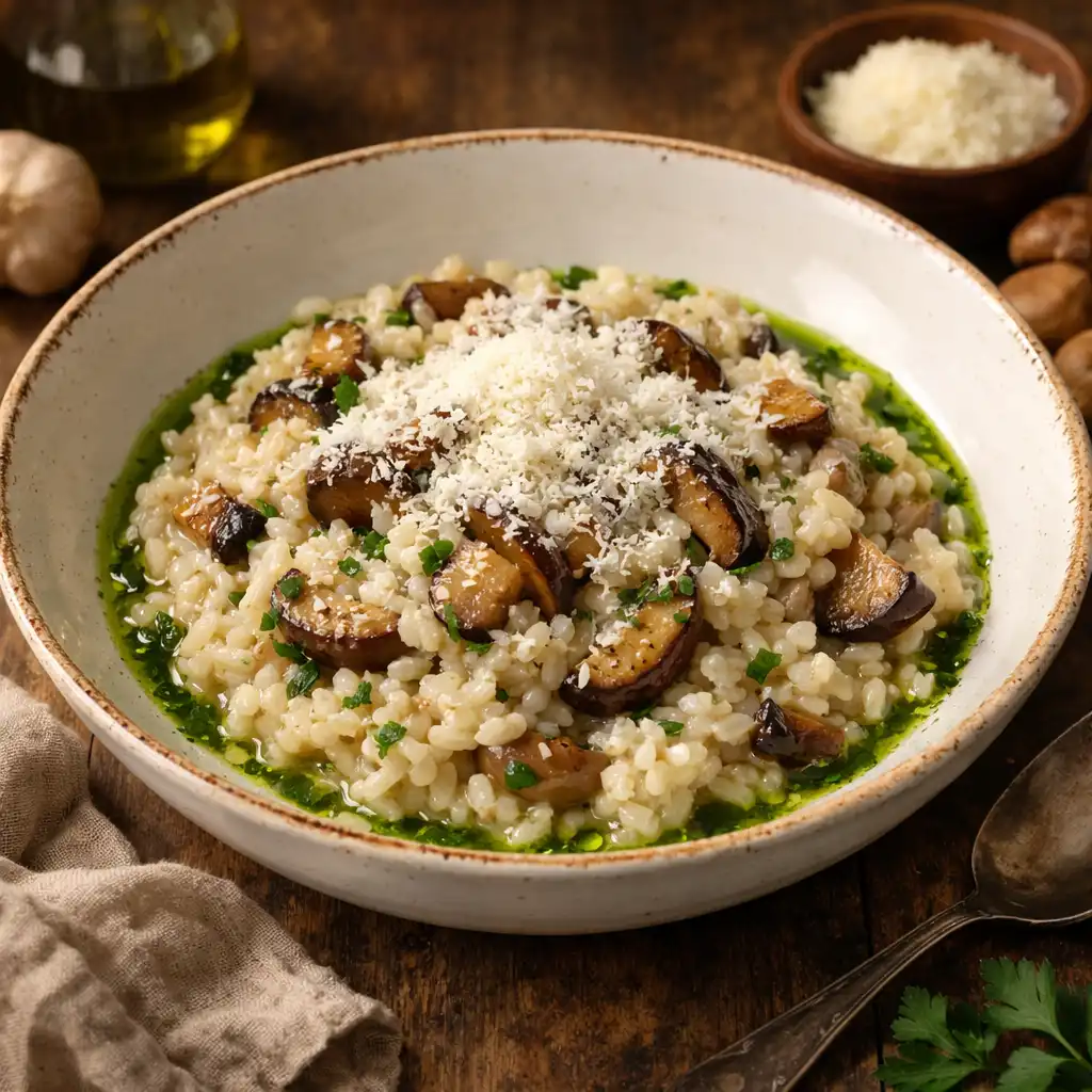 Risotto z borowikami i parmezanem